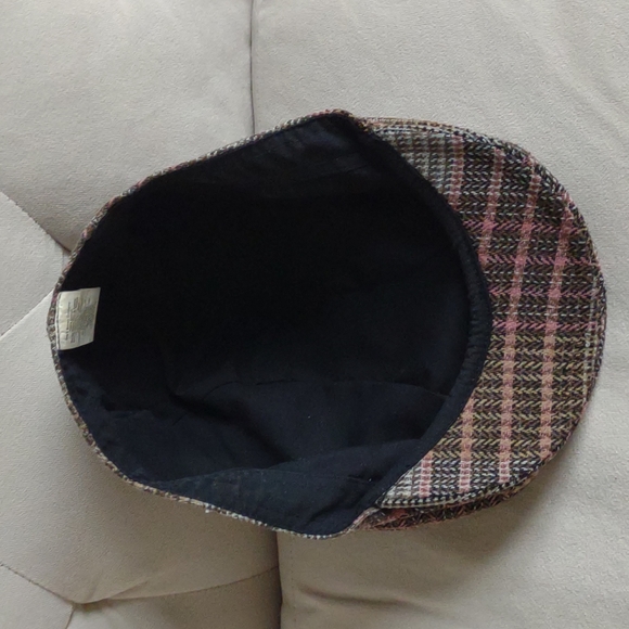 Newsboy Hat Tweed Houndstooth Corduroy Pink Brown Tan Black - Picture 7 of 10